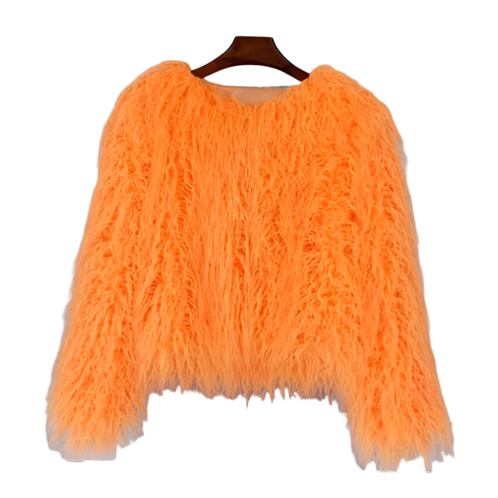 Stilla | Vibrant Unisex Festival Faux Fur Jakke