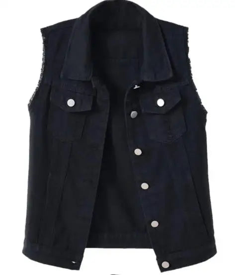 Stilla | Ærmeløs Denimvest til Kvinder i Lyse Farver Forårs Kollektion Khanda
