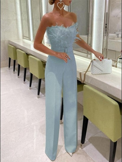 Stilla | Elegant Lang Jumpsuit Forførende Fest Mode