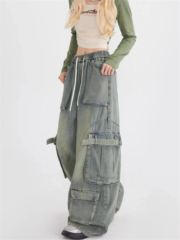 Stilla | Retro Løse Jeans Med Store Lommer