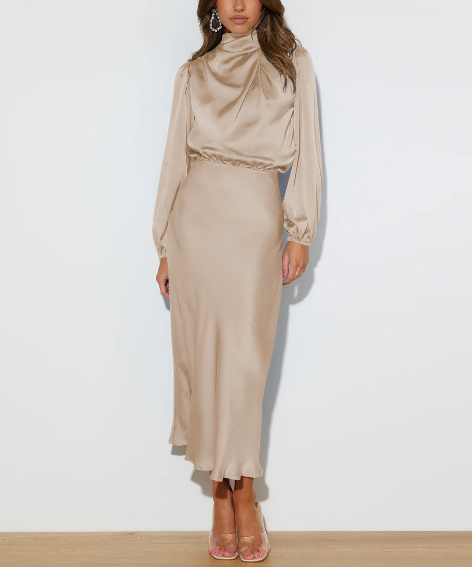 Stilla | Elegant Langærmet Kjole