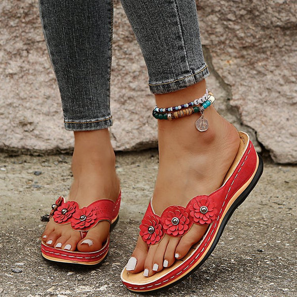 Stilla | Blomstrede Kvinders Sommer Sandaler