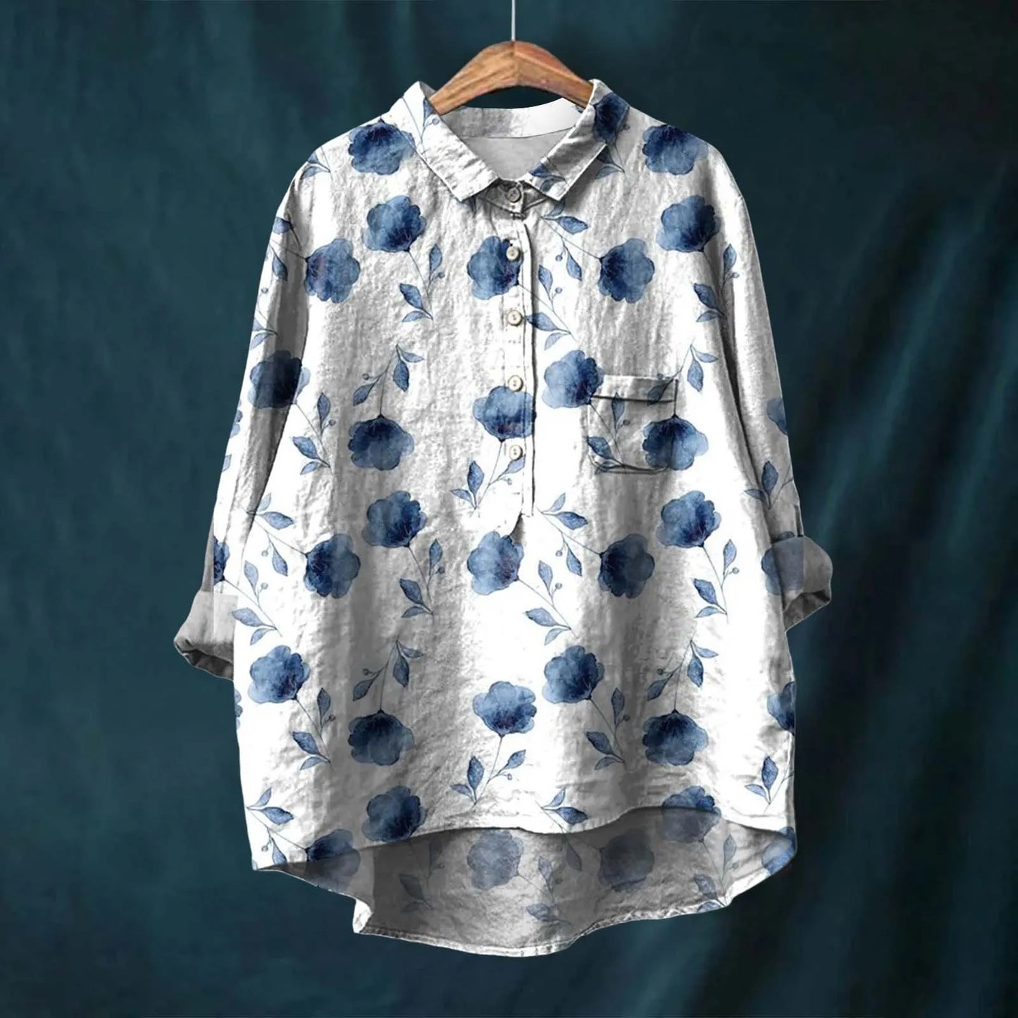 Stilla | Livlig Overstørrelse Button up Skjorte