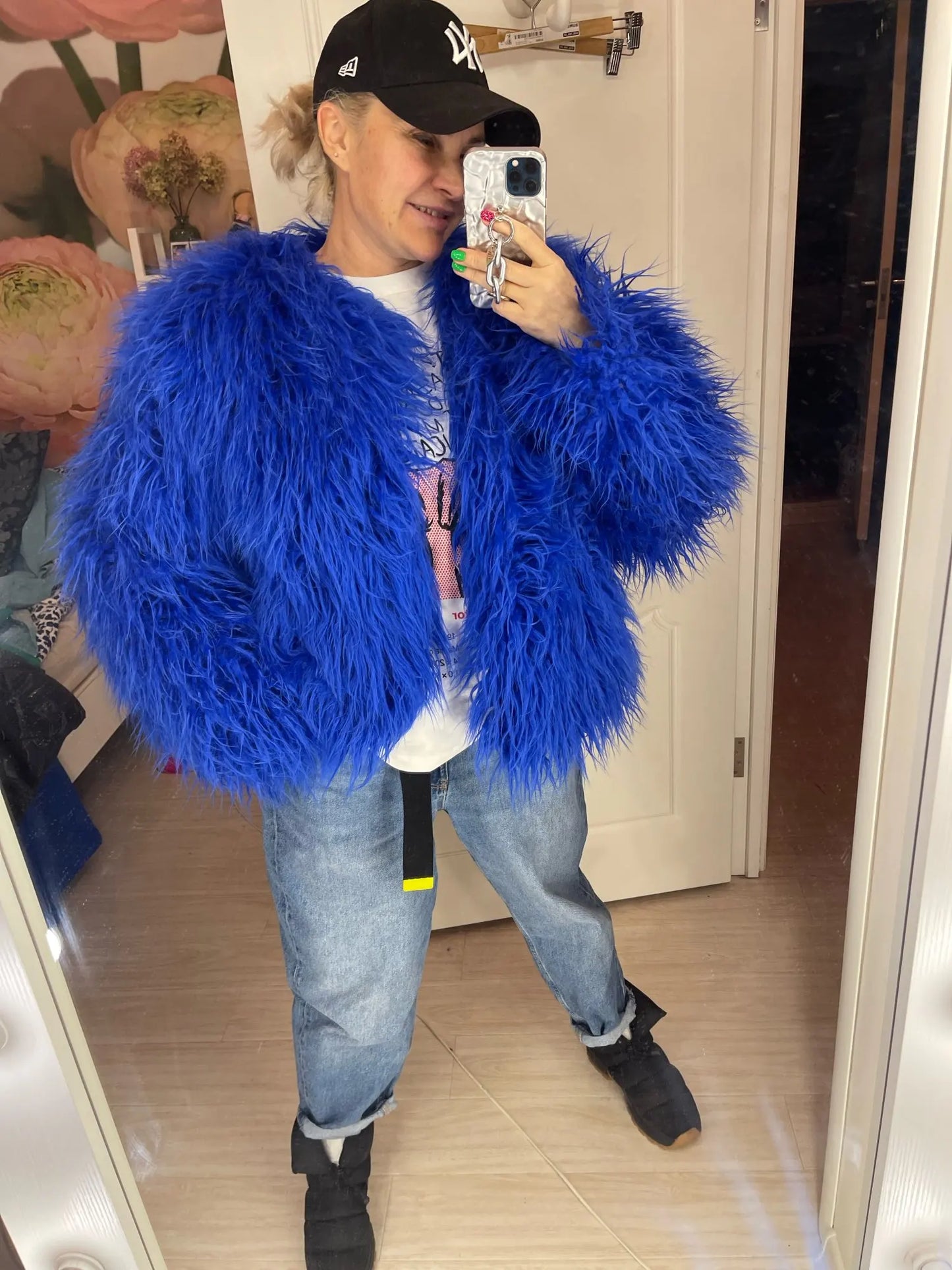 Stilla | Vibrant Unisex Festival Faux Fur Jakke