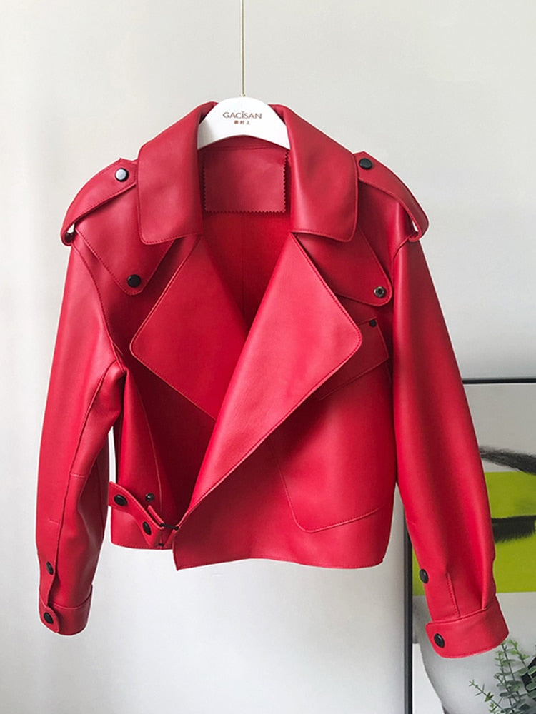 Stilla |coat court en cuir élégant et tendance