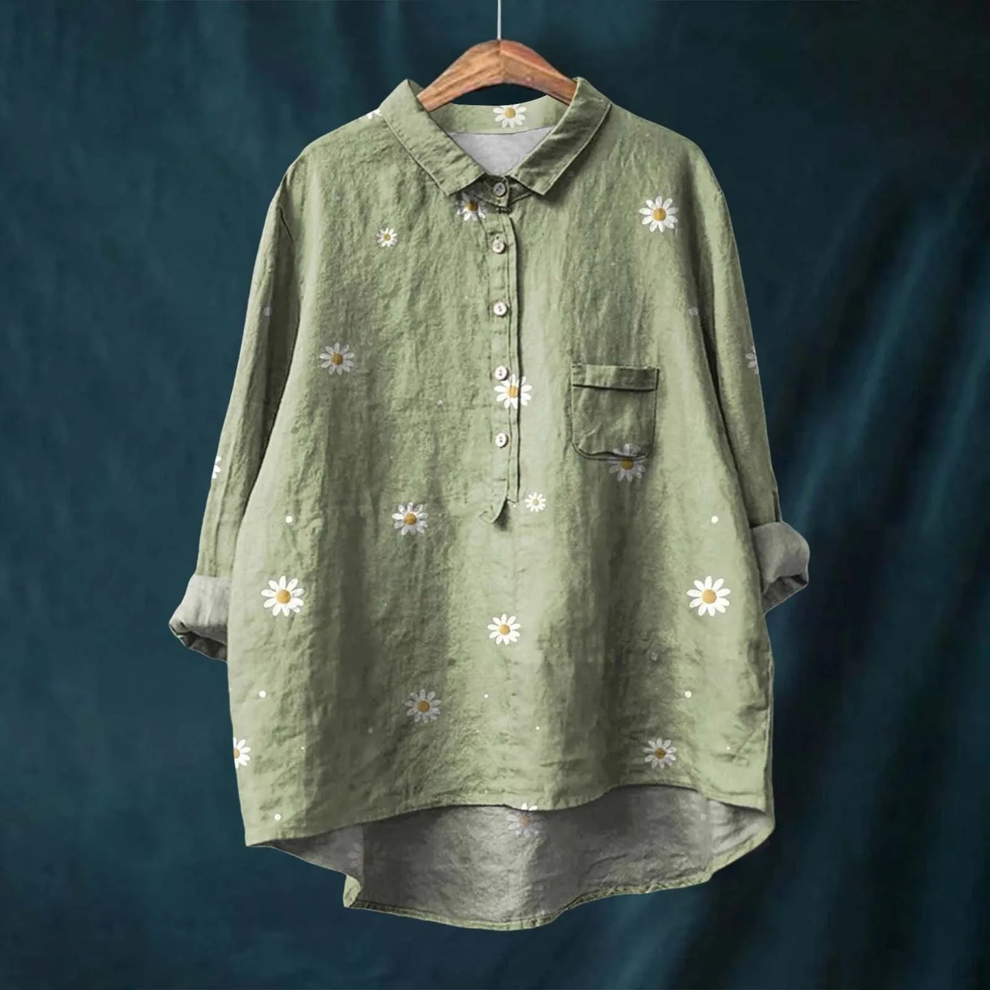 Stilla | Livlig Overstørrelse Button up Skjorte
