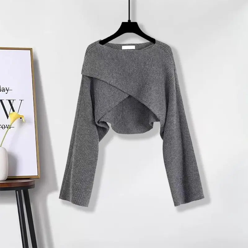 Stilla | Sæt bestående af sweater og nederdel i fransk strik