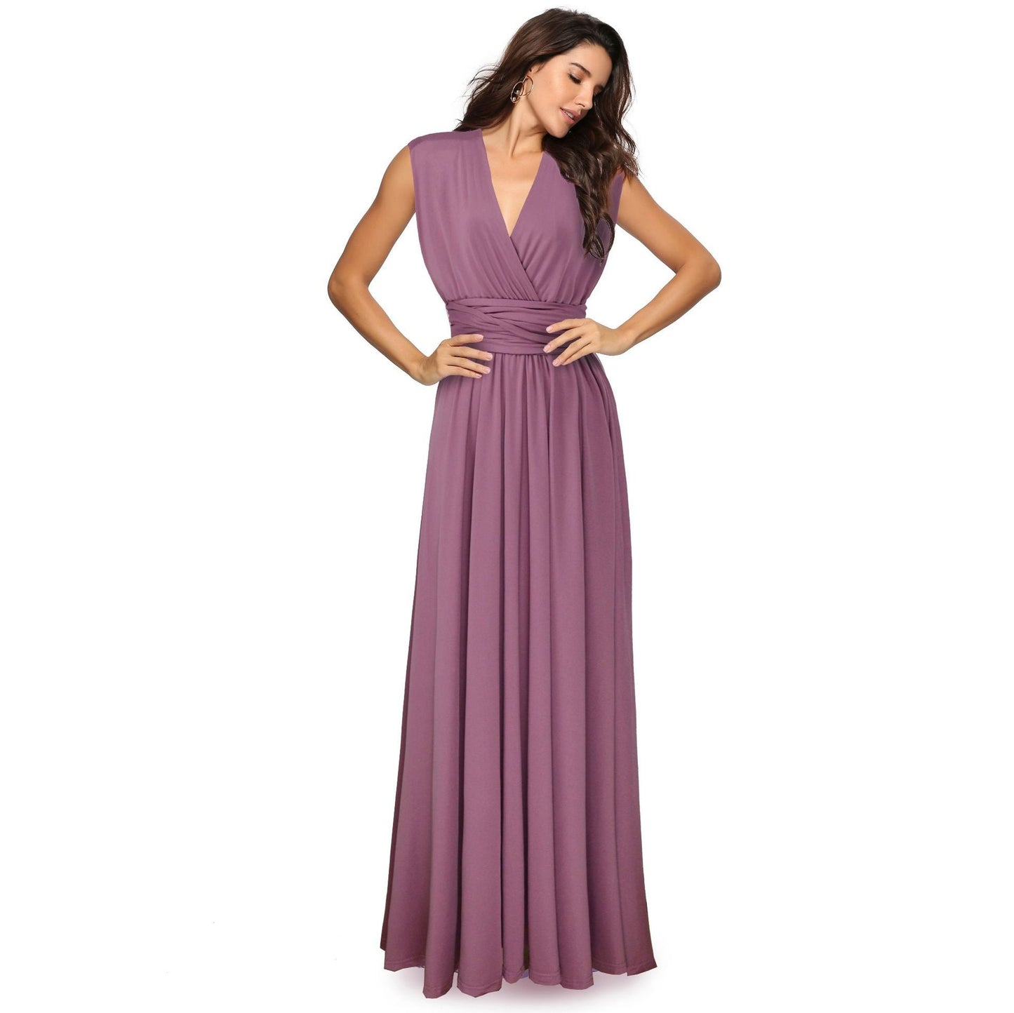 Stilla | Kvinders Multiway Wrap Konvertibel Boho Maxi Kjole