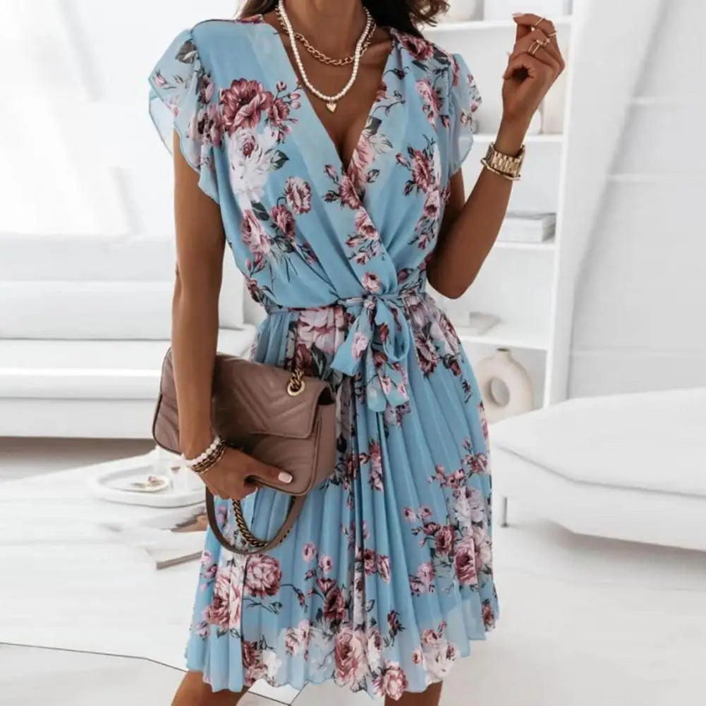 Stilla | Elegant Kjole med Blomsterprint