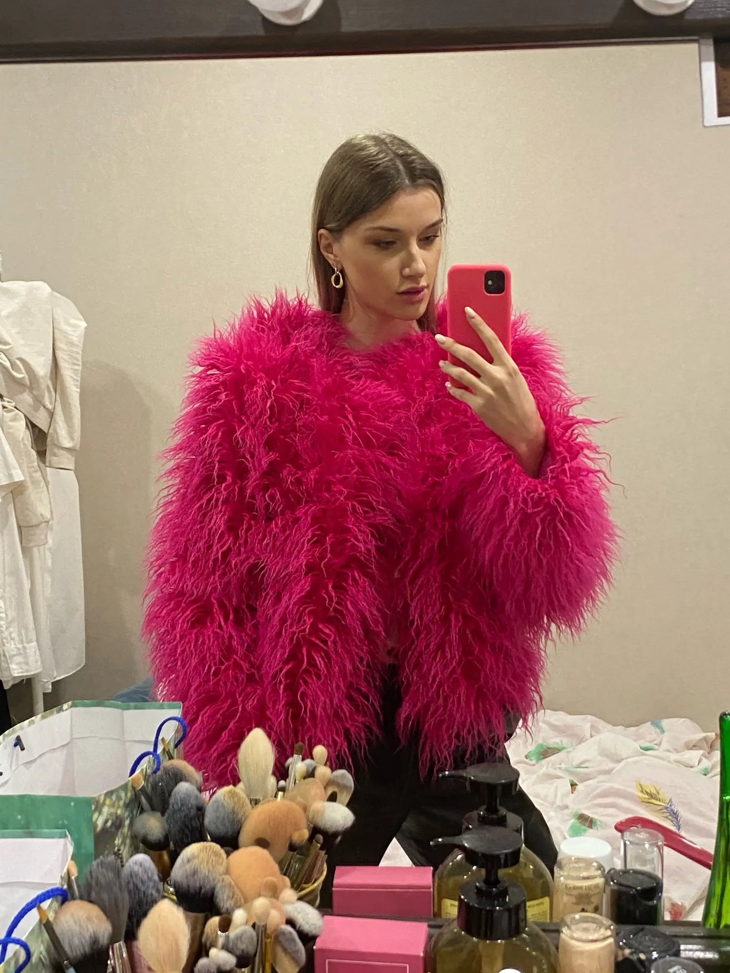 Stilla | Vibrant Unisex Festival Faux Fur Jakke