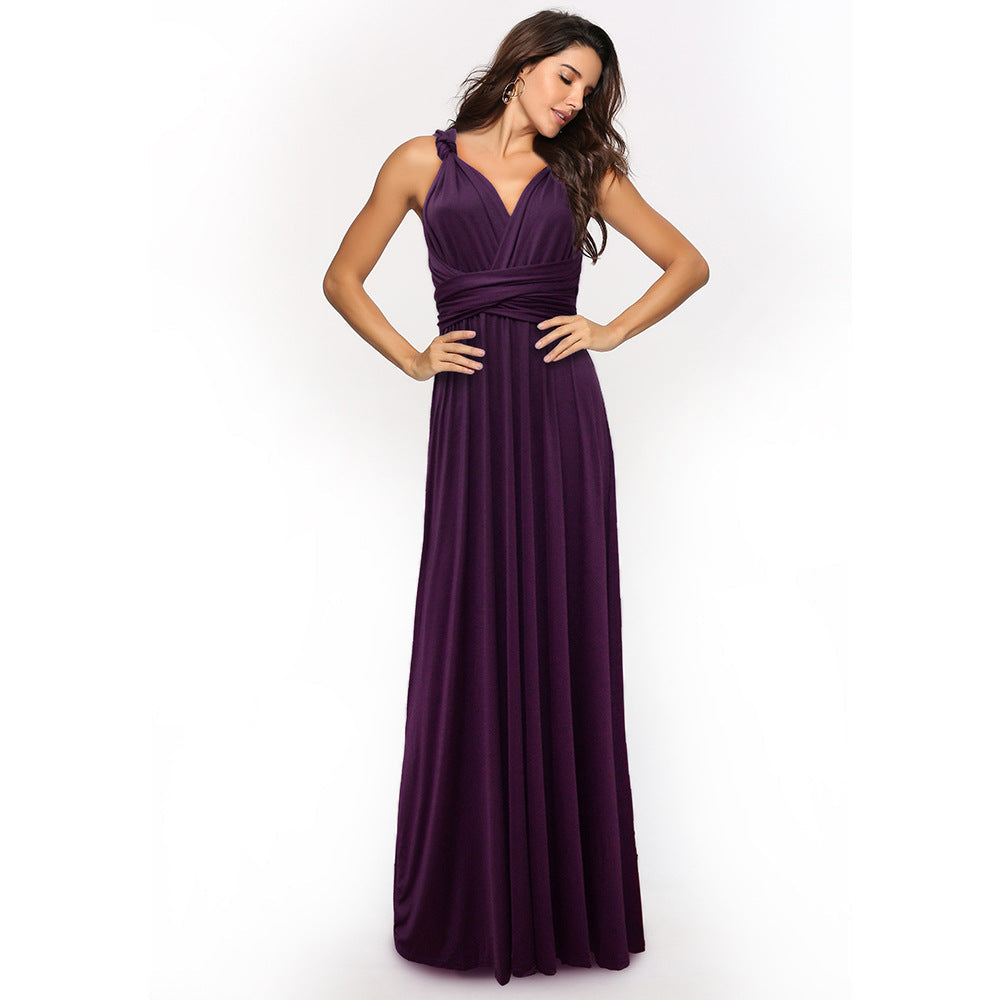 Stilla | Kvinders Multiway Wrap Konvertibel Boho Maxi Kjole