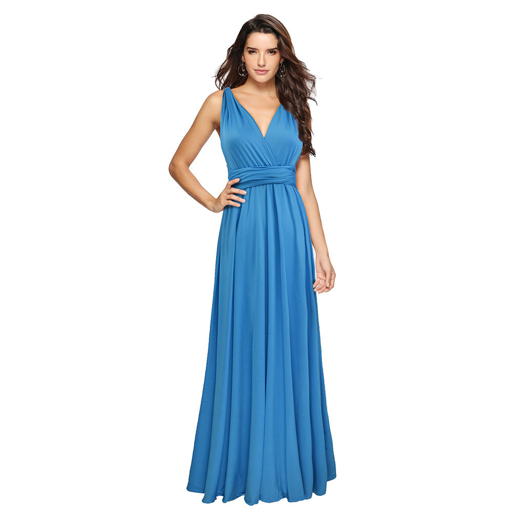 Stilla | Kvinders Multiway Wrap Konvertibel Boho Maxi Kjole
