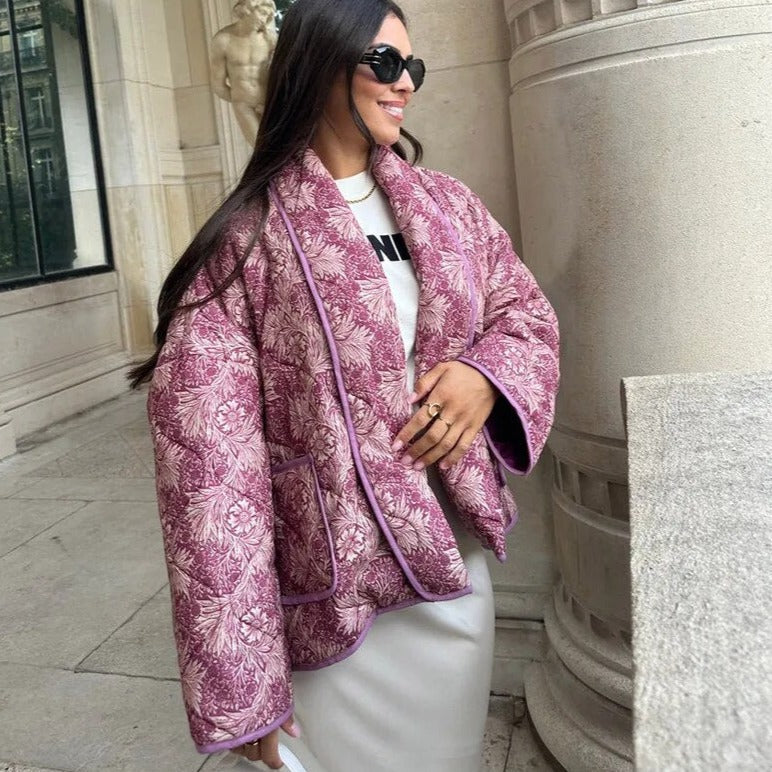 Stilla | Elegant Blomstret Jakke
