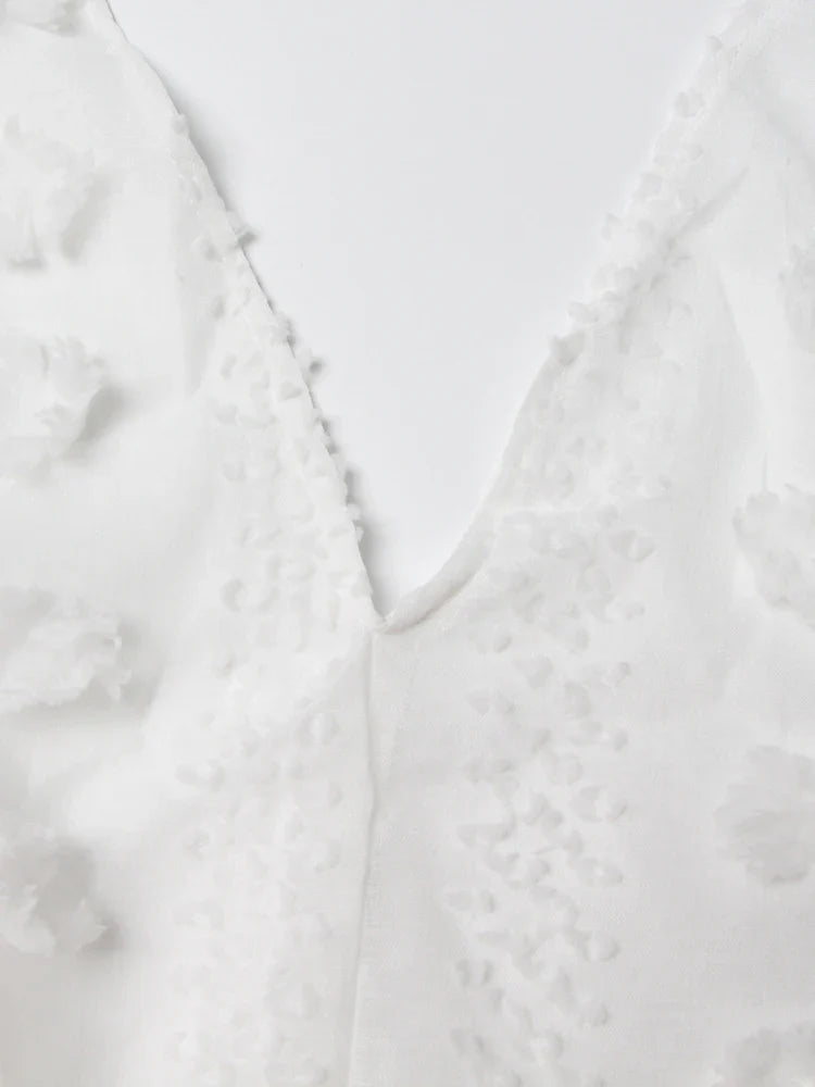 Stilla | Elegant Lang Broderet Kjole