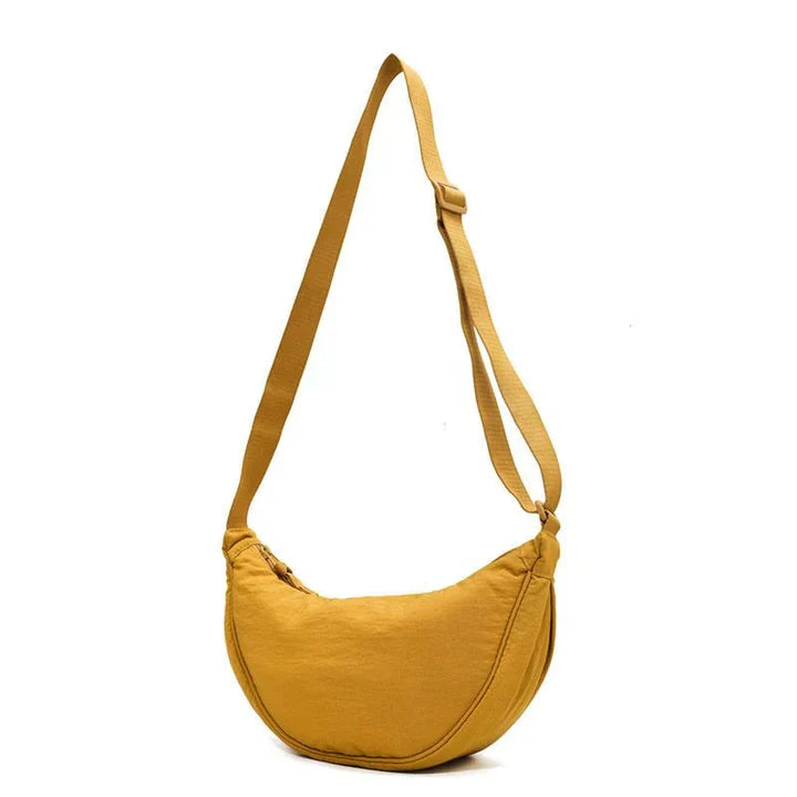 Stilla | Halvmåne crossbody taske med blomstermønster