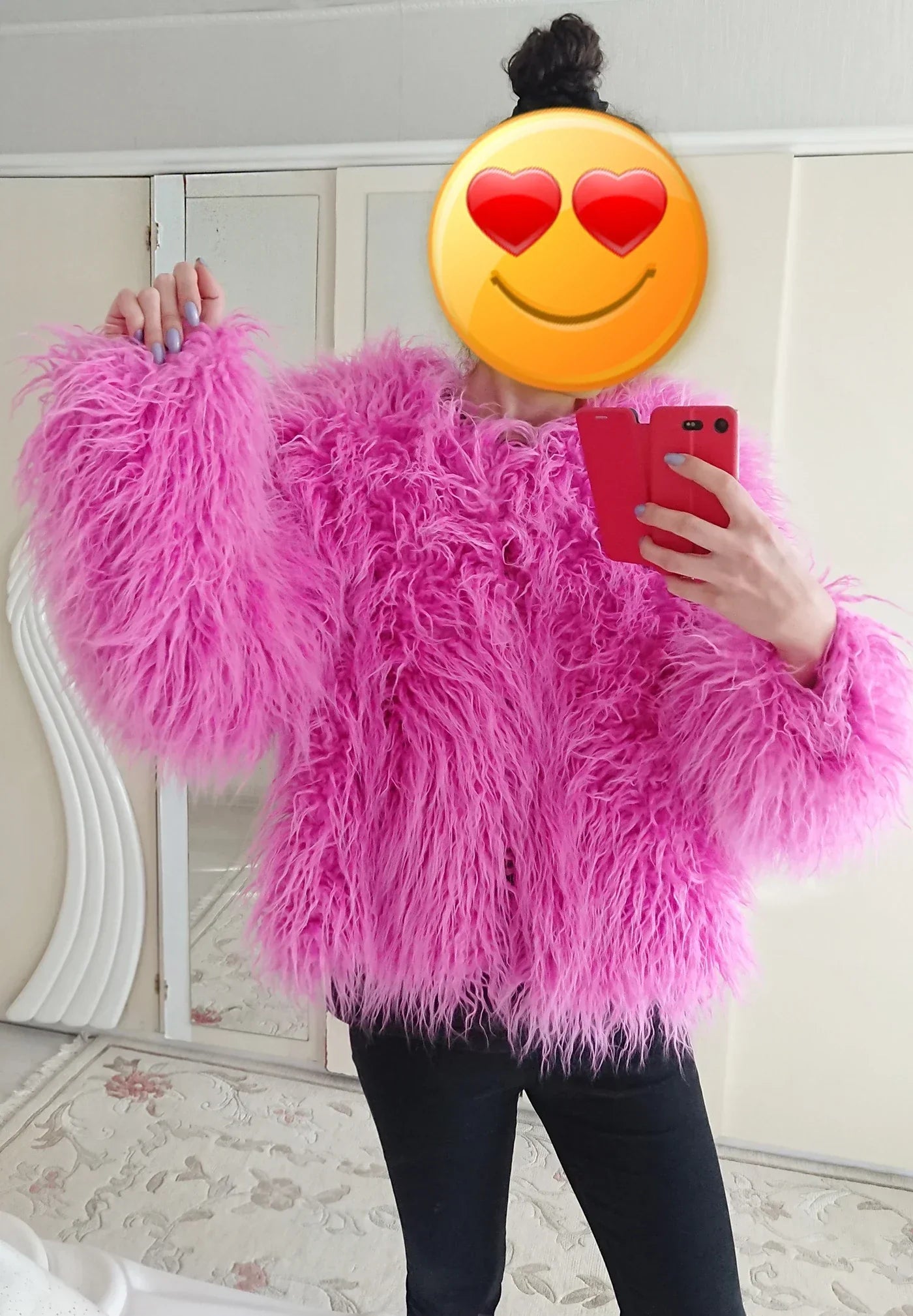 Stilla | Vibrant Unisex Festival Faux Fur Jakke