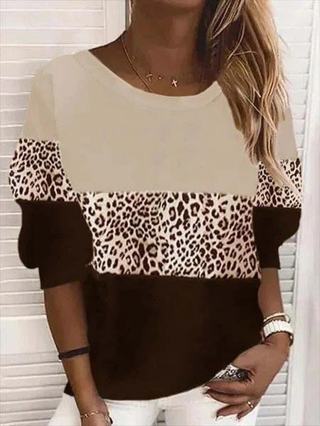Stilla | Kvinder T-shirts Tre Farvet Syning Langærmet T-shirt