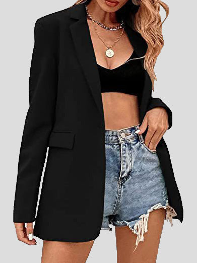 Stilla | Kvinders Blazere Afslappet Solid Klap Slim Fit Blazer