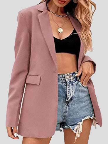 Stilla | Kvinders Blazere Afslappet Solid Klap Slim Fit Blazer