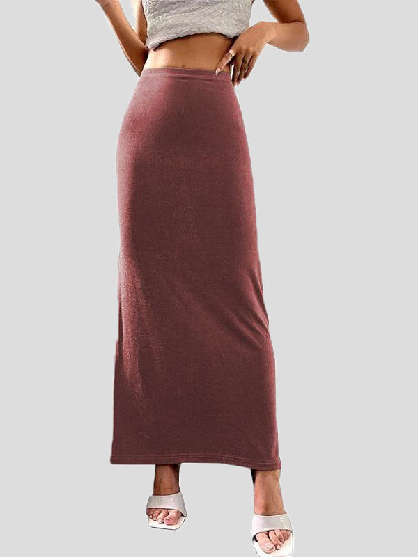 Stilla | Kvinderne Nederdele Afslappet Solid Slim Fit Maxi Nederdel