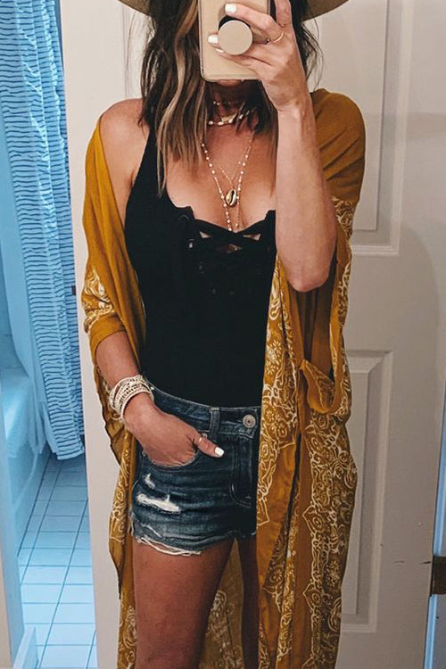 Stilla | Etno Strand Kimono Dække Op