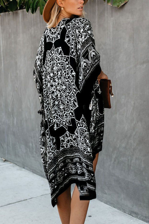 Stilla | Etno Strand Kimono Dække Op