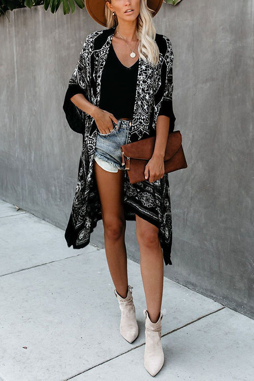 Stilla | Etno Strand Kimono Dække Op
