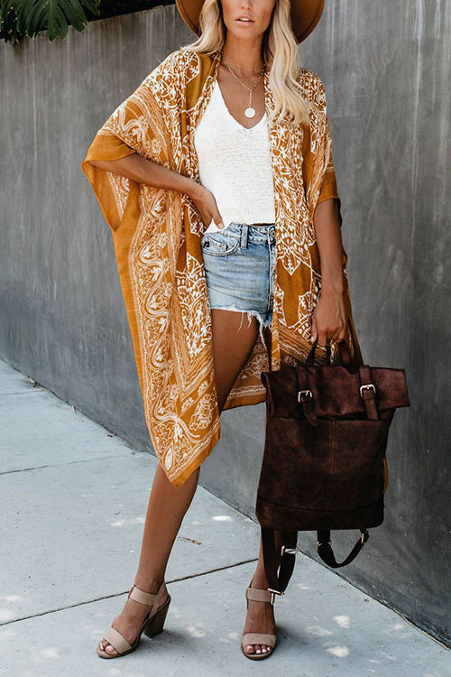 Stilla | Etno Strand Kimono Dække Op