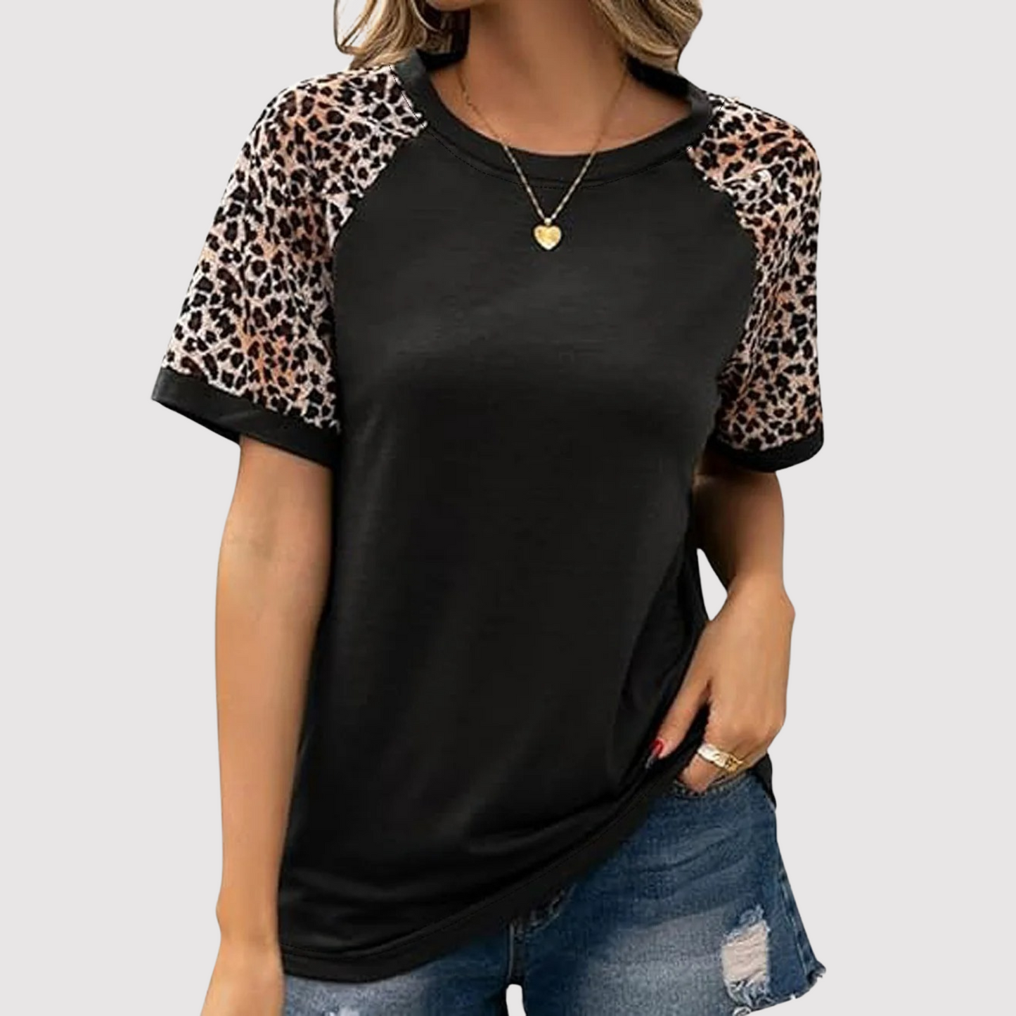 Stilla | Bluse med Leopardprint