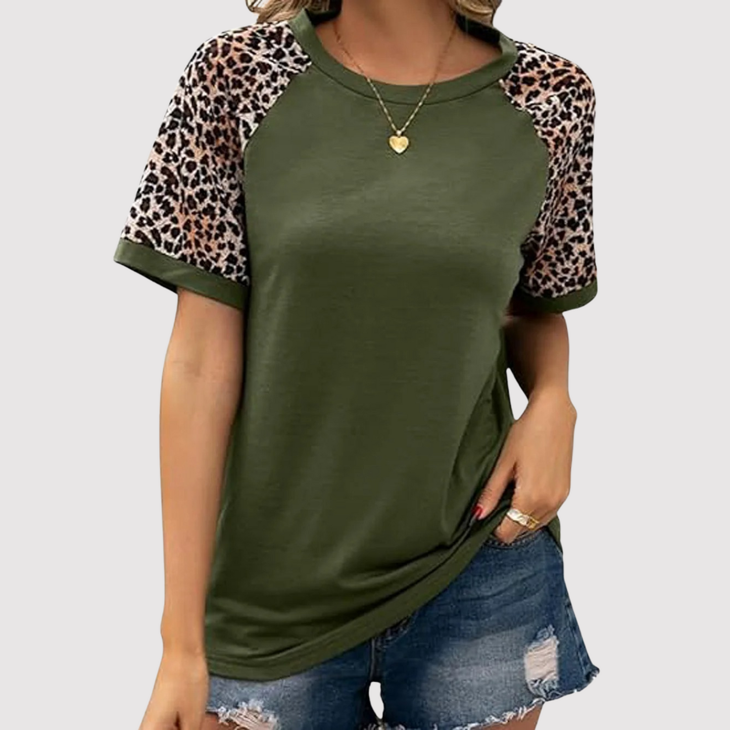Stilla | Bluse med Leopardprint