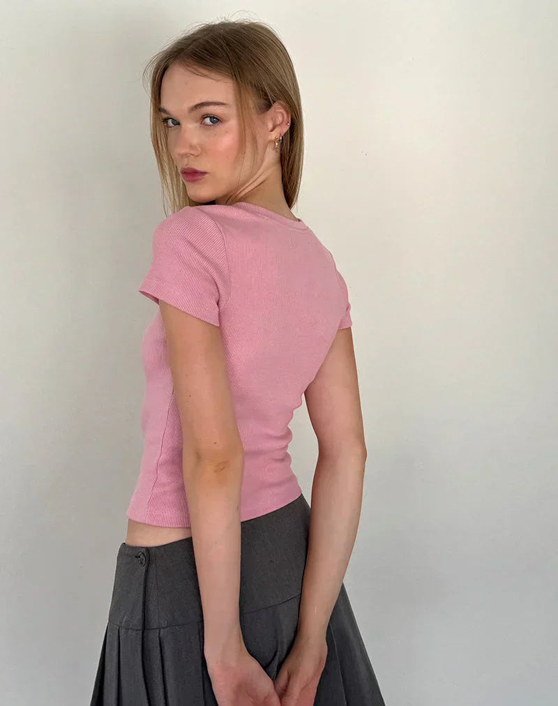 Stilla | T-Shirt Baby med broderet knude