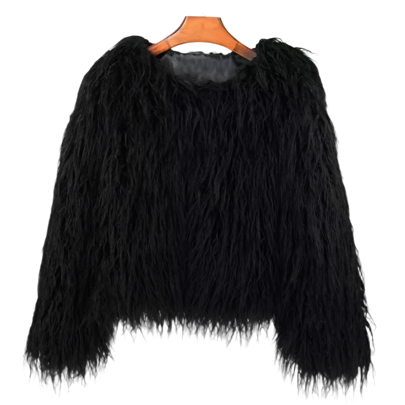 Stilla | Vibrant Unisex Festival Faux Fur Jakke