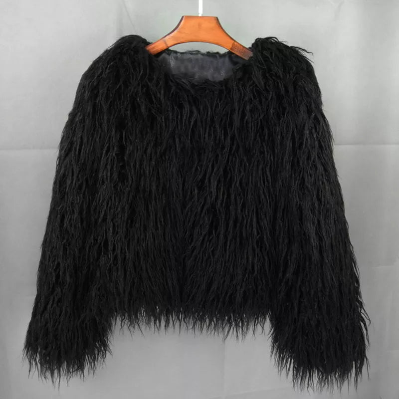Stilla | Vibrant Unisex Festival Faux Fur Jakke