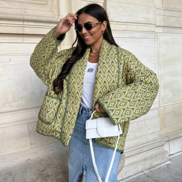 Stilla | Elegant Blomstret Jakke