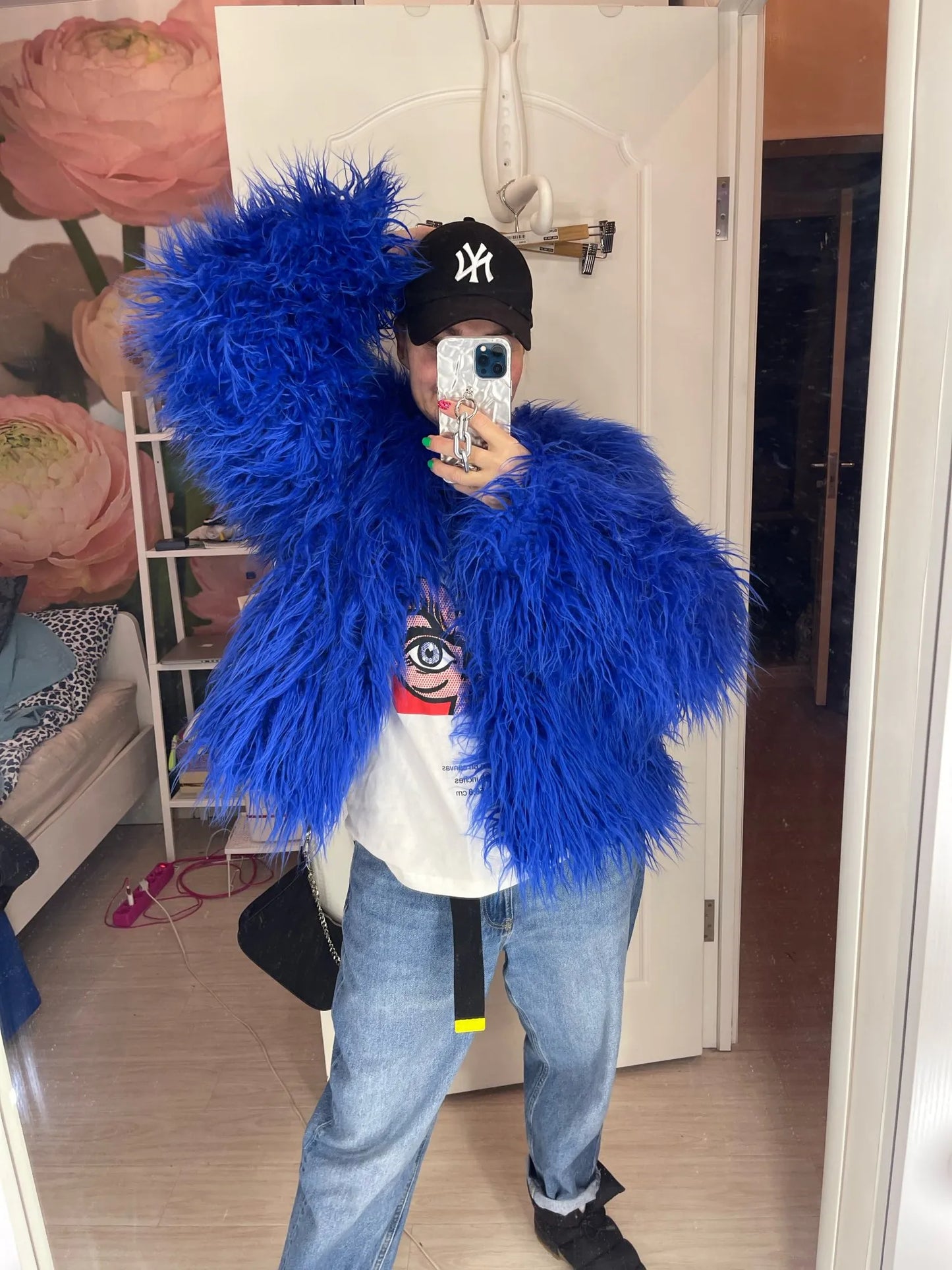 Stilla | Vibrant Unisex Festival Faux Fur Jakke