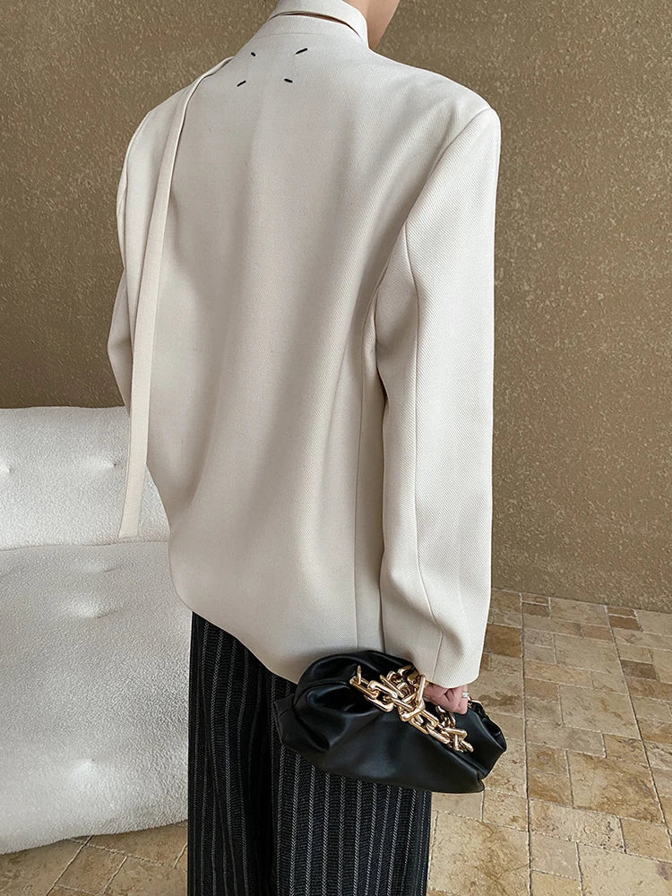Stilla | Designer Blazer med Rynket Bund