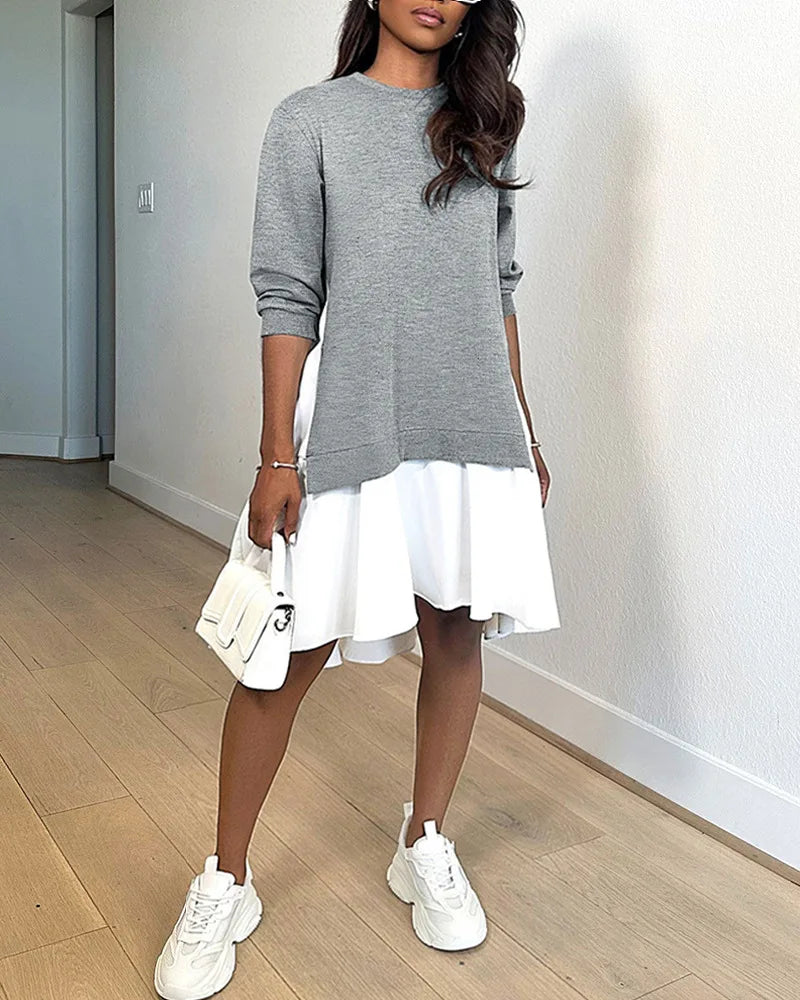 Stilla | Sweatshirt Kjoler Med Flæser