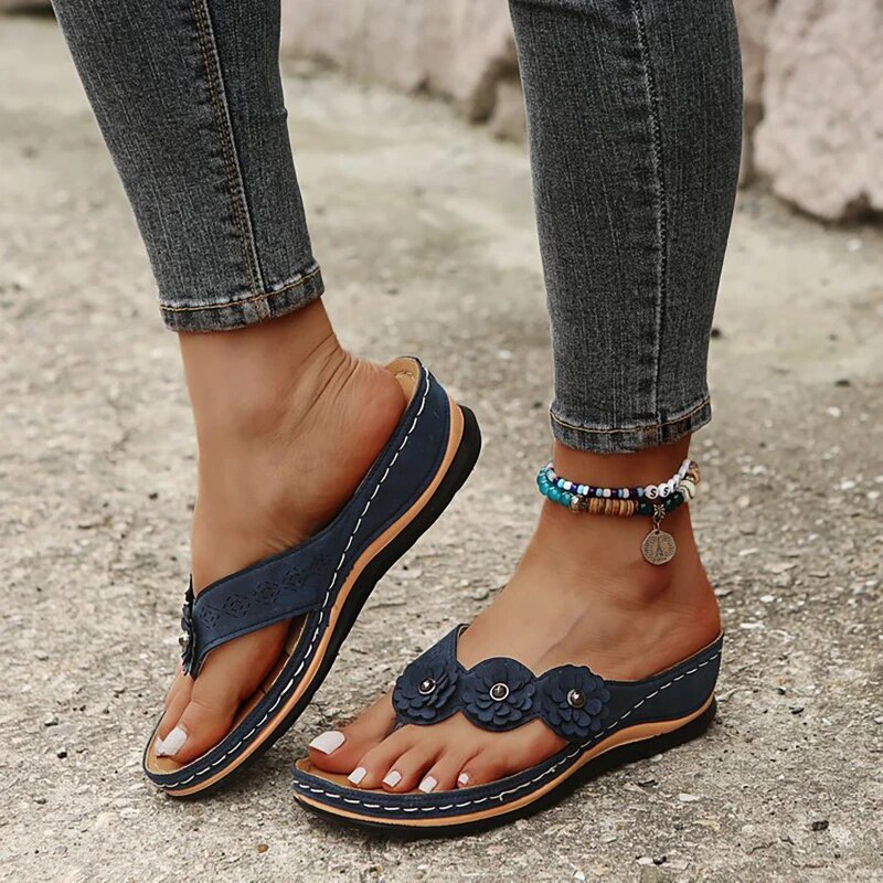 Stilla | Blomstrede Kvinders Sommer Sandaler