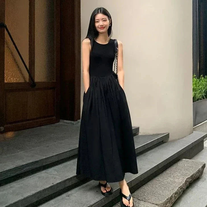 Stilla | Elegant Sort Lang Kjole