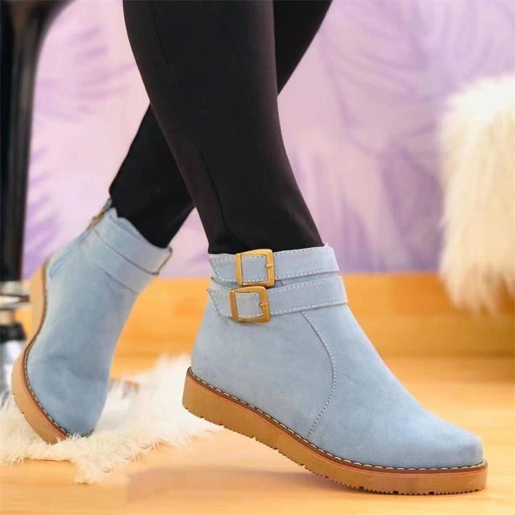 Stilla | Lynlåse Ankelstøvler I Faux Suede