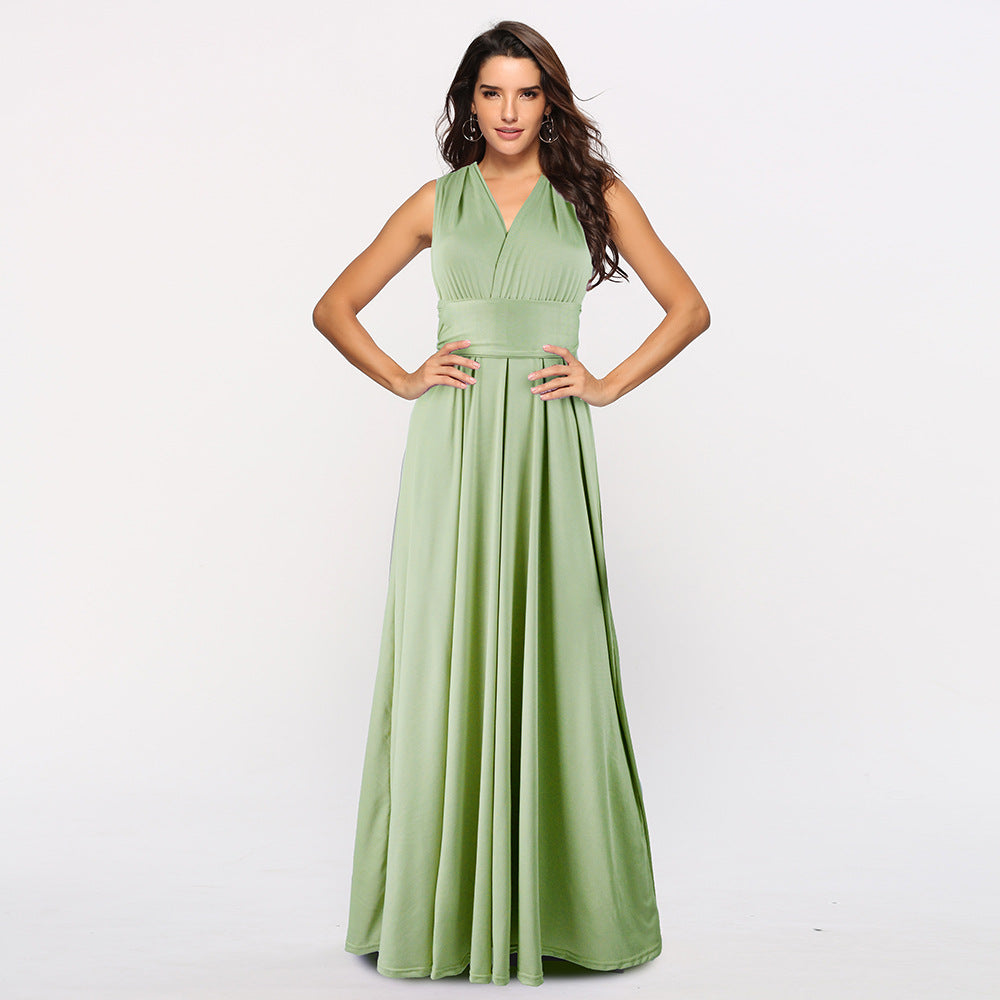 Stilla | Kvinders Multiway Wrap Konvertibel Boho Maxi Kjole