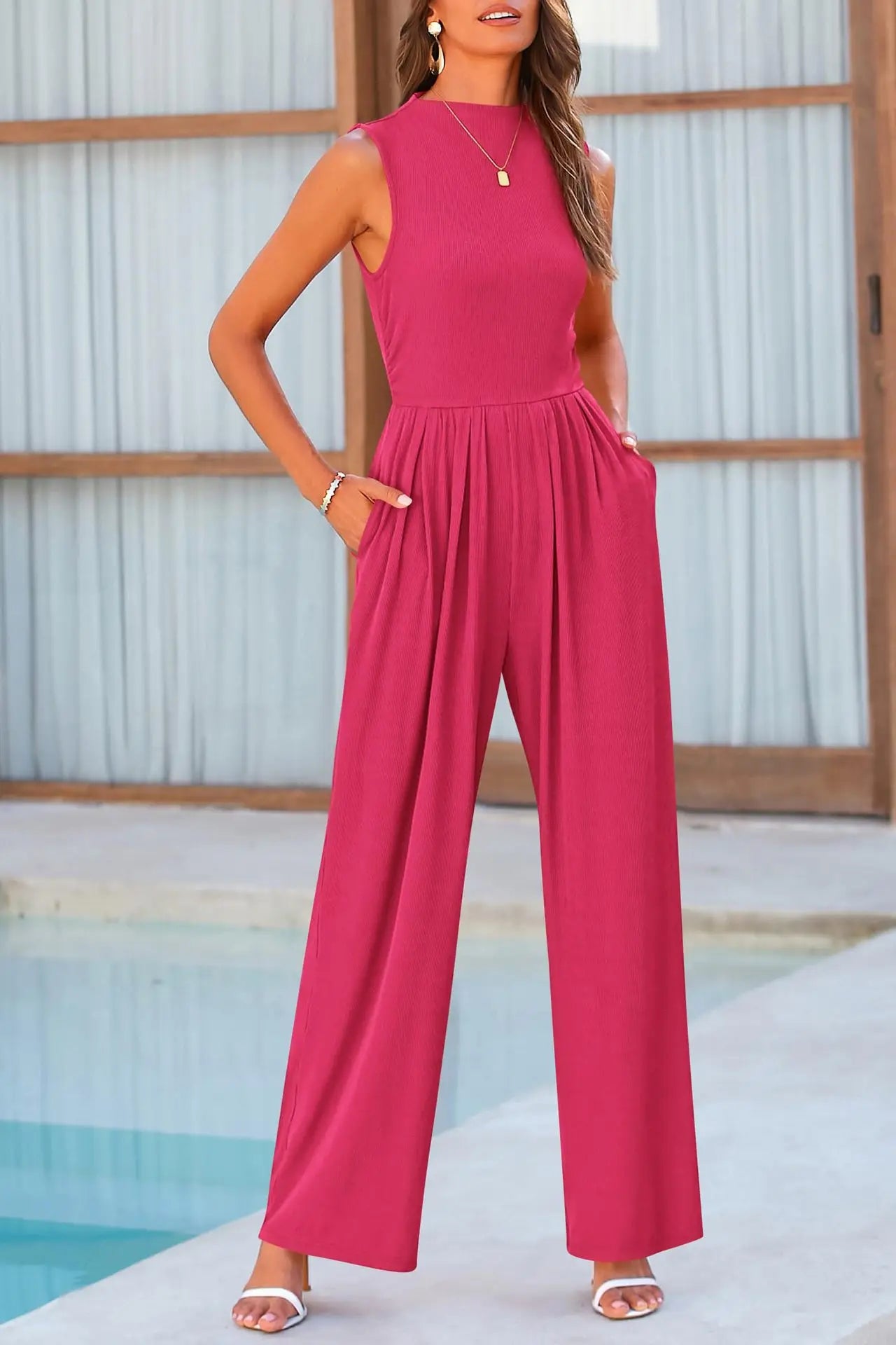 Stilla | Jumpsuit med Rund Halsudskæring