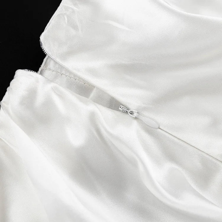 Stilla | Elegant nederdel i satin til kvinder