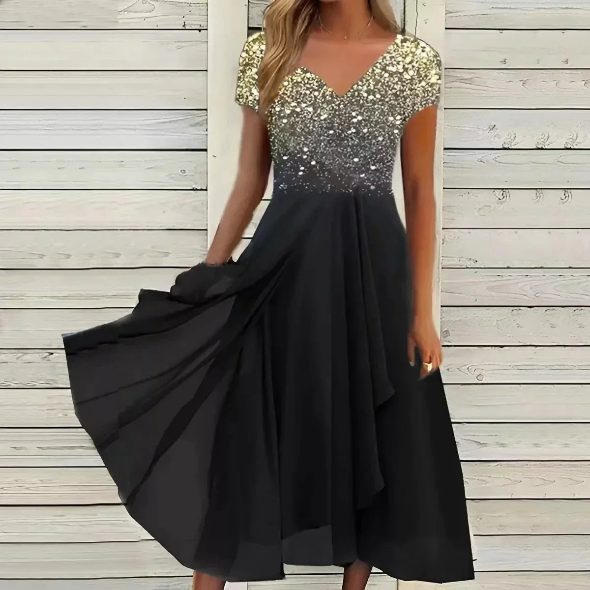 Stilla | Chiffon Festkjole til Kvinder