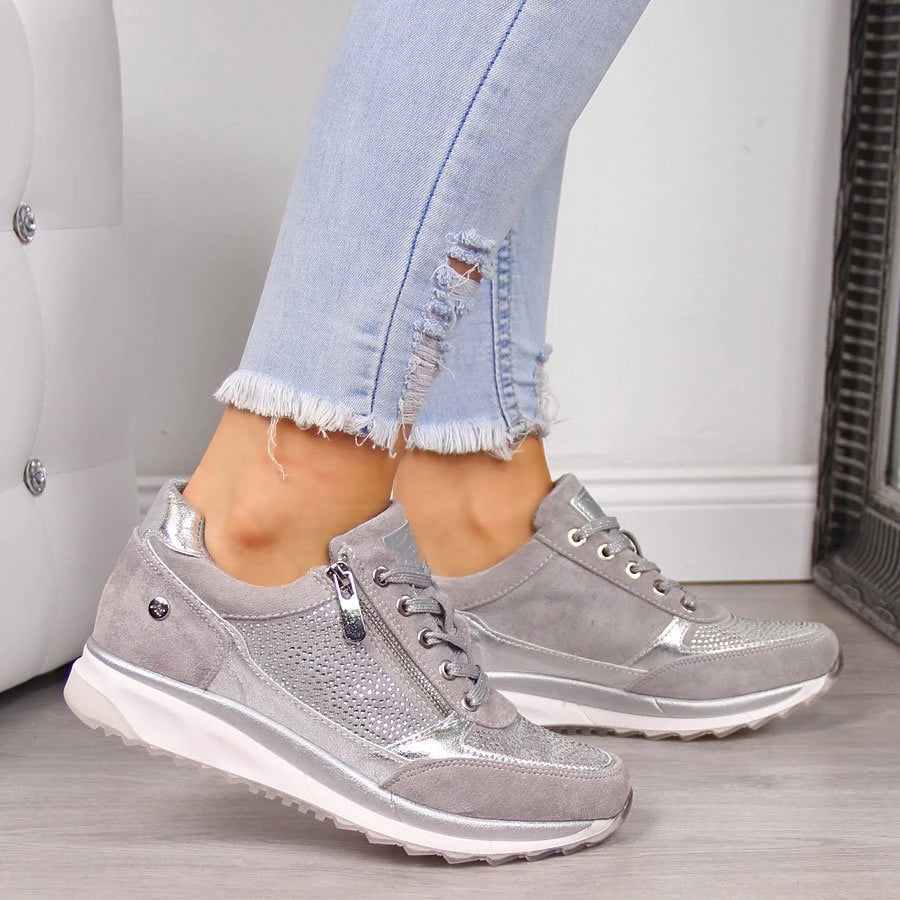 Stilla | Ortopædisk Sneakers Med Lynlås