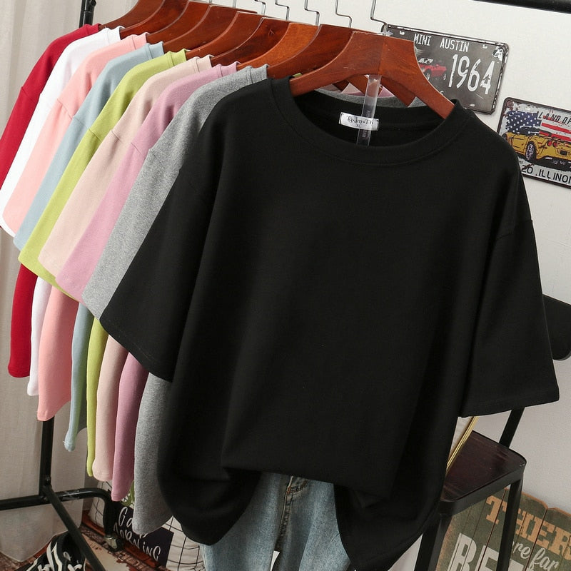 Stilla | Bomuld Basic Plus-Størrelse T-Shirt til Kvinder Annika