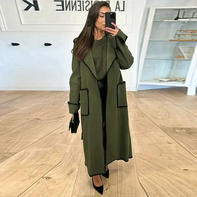 Stilla | Hyggelig Lang Trenchcoat til Kvinder