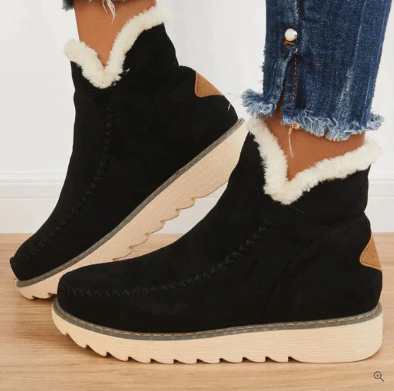 Stilla | ️fur Boots Blødt Syntetisk Læder