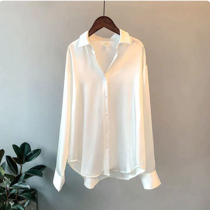 Stilla | Dame Satin Skjorte