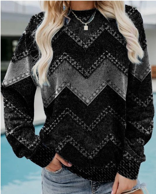 Stilla | Geometrisk Cashmere Sweatshirt